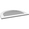 Ekena Millwork Round Top Surface Mount PVC Gable Vent: Functional, w/ 3-1/2"W x 1"P Standard Frame, 32"W x 24"H GVPRT32X2401SF - alternate 3